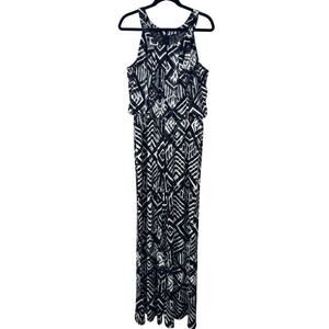 Marc New York Andrew Marc Jumpsuit Size Large Black White and Gray